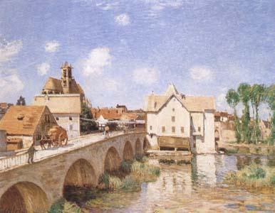Alfred Sisley The Bridge of Moret (mk09) France oil painting art